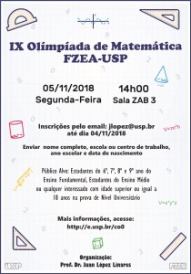 IX Olimpíada de Matemática FZEA-USP