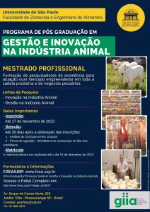 Processo seletivo PG Gestão e Inovação na Indústria Animal