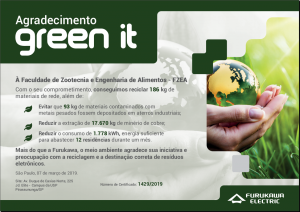Certificado Green IT 2019 - Furukawa Electric