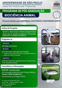 Processo seletivo PG Biociência Animal